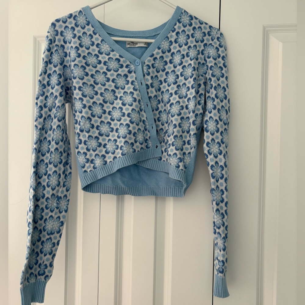 Hollister Light Blue Knit Sweater